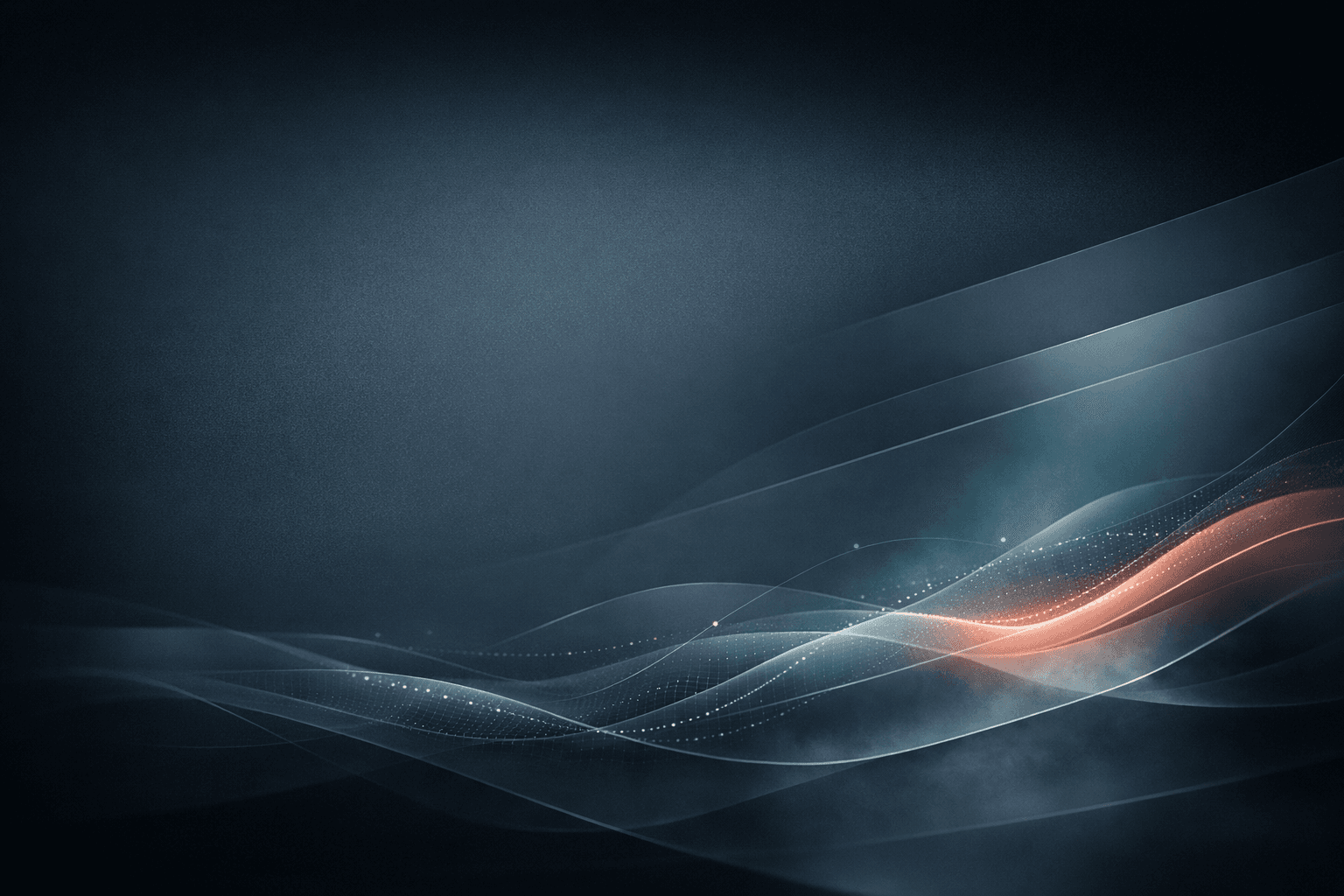 Abstract dark Omnisentia background with subtle biometric waveforms and atmospheric health-tech lighting.